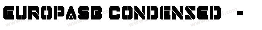 EuropaSB Condensed 语字体转换